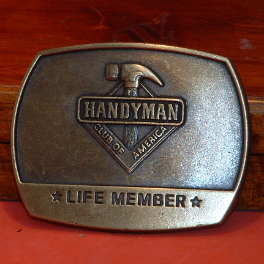 Handyman Club of America Brass Belt Buckle